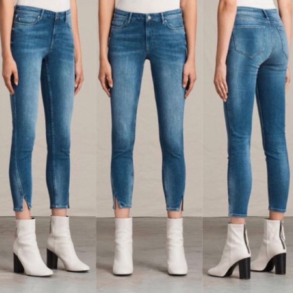 All Saints Mast Twisted Jeans Size 27 - Picture 2 of 9